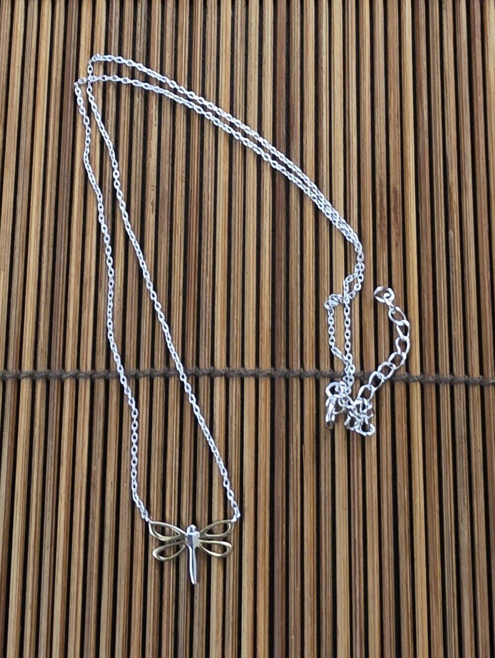 925 Silver Dragon Fly Necklace